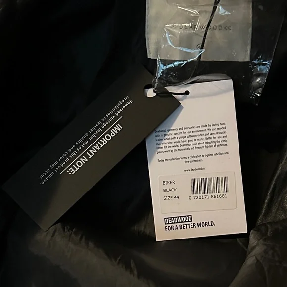 Deadwood leather jacket w/ tags - Picture 10 of 12